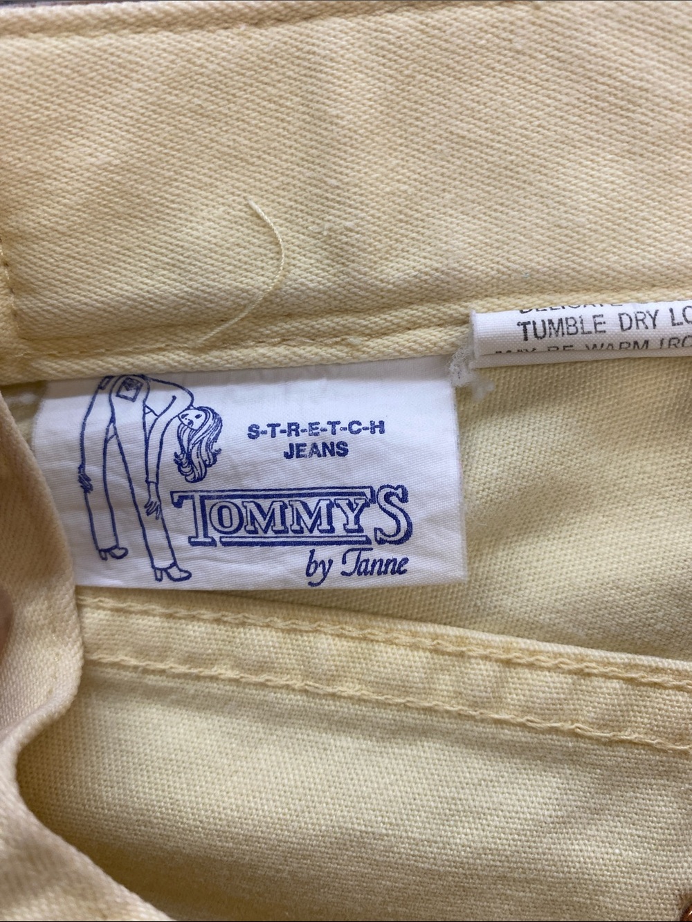 Vintage 70’s Tommy’s Yellow Denim Shorts - Picture 3 of 9